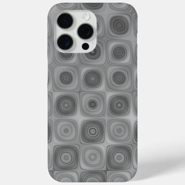 Sleek Gray Swirl Case-Mate iPhone Hülle (Rückseite)
