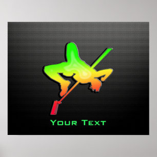Sleek High Jump Poster