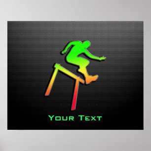 Sleek Hurdler Poster