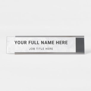 Sleek Individuelle Name Plate zeigt den Namen und Schreibtischnamensplakette