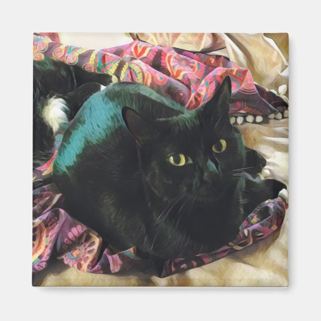 Sleek Kitty Magnet (Vorne)