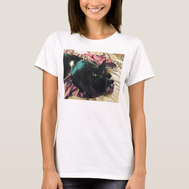 Sleek Kitty Relaxed Fit Jersey T - Shirt (Vorderseite)
