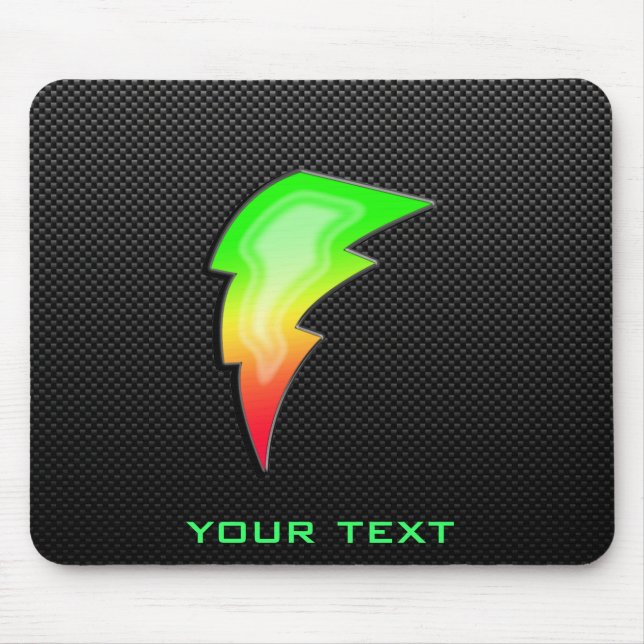 Sleek Lightning Bolt Mousepad (Vorne)