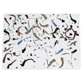 Sleek Modern Abstrakte Geschenktasche Große Geschenktüte