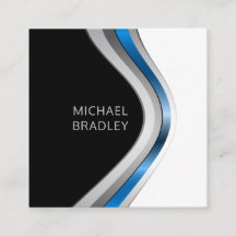 Sleek Modern Beruflich Metallic Curves Muster