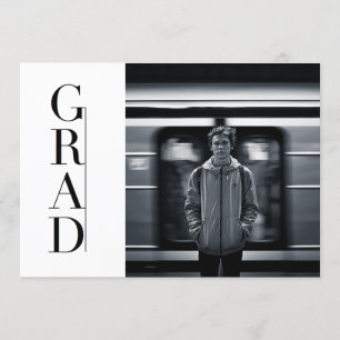 Sleek & Modern Grad PARTY FOTO Einladung
