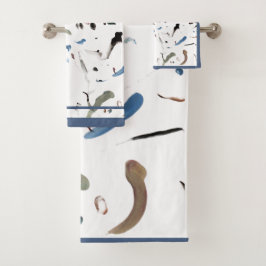 Sleek Modernes Abstraktes HandtuchSet Badhandtuch Set