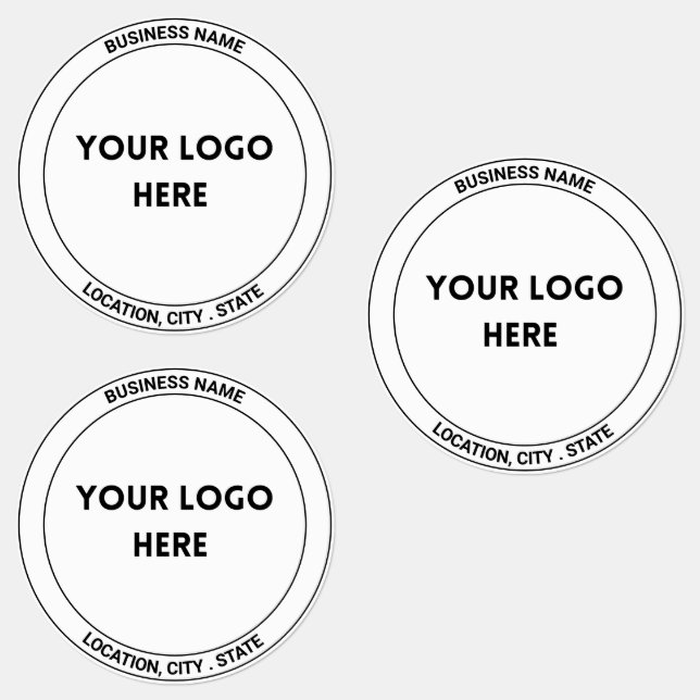 Sleek monochrome Logo-Labels Etiketten (Gruppe)