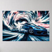 Sleek Racing Sports Car Drifting #4