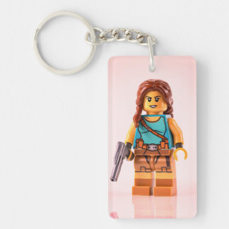 "Sleek Rectangle Keychain – Minimalist Design with Schlüsselanhänger