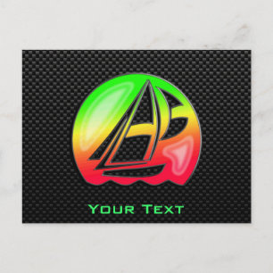 Sleek Sailing Postkarte