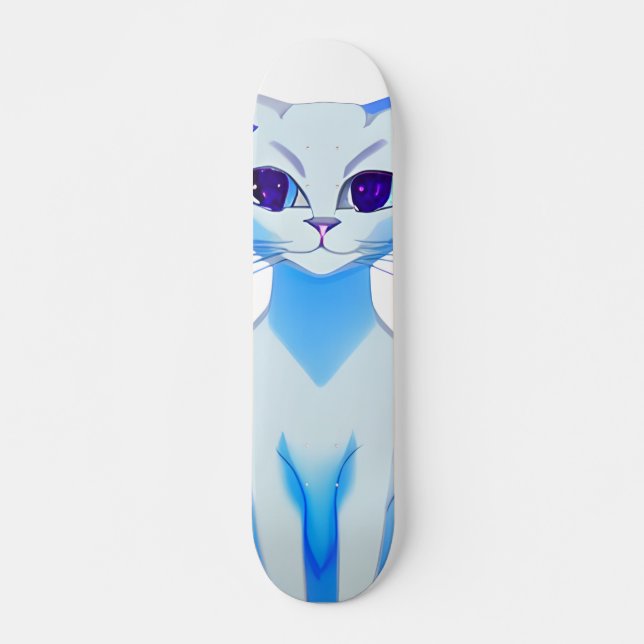 Sleek Siamese Cat Skateboard (Vorne)