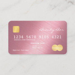 Sleek Simplistic Credit Card Shinting Lavendel Visitenkarte