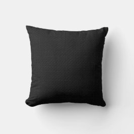 Sleek Stealth Schwarz Carbon Micro Tech Textur Kissen