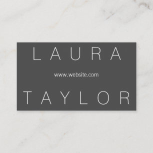 Sleek und ausgefeiltes Grau Visitenkarte