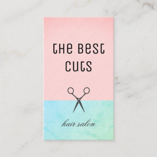 Sleek und Moderne Frisur Stylist Visitenkarte