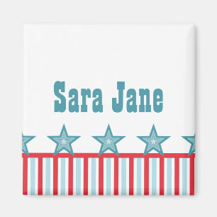 Sleek US Flagge Magnet