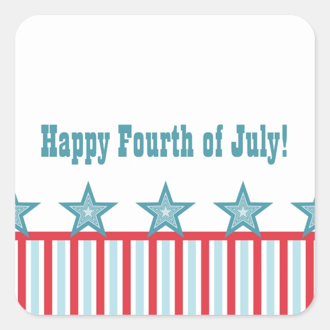 Sleek US Flagge Stickers (Vorderseite)