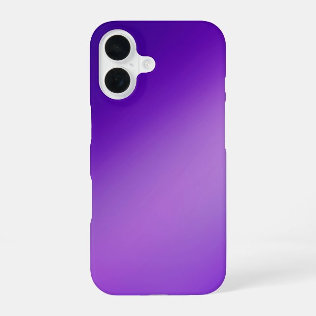 Sleek violet Ombre - iPhone 16 Fall Hülle (Rückseite)