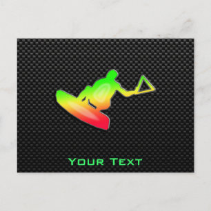 Sleek Wakeboarder Postkarte