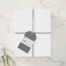 Sleek Zickzack Gift Tags Geschenkanhänger
