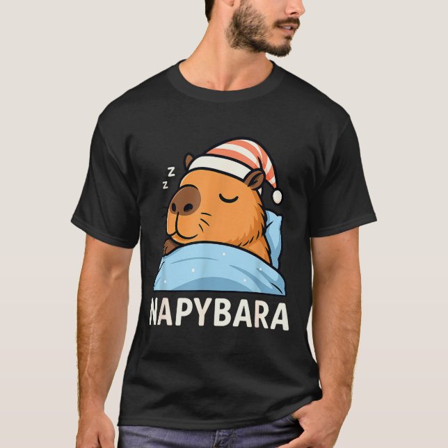Sleeng Capybara Napybara Sleepshirt Pajamas Boys G T-Shirt (Vorderseite)