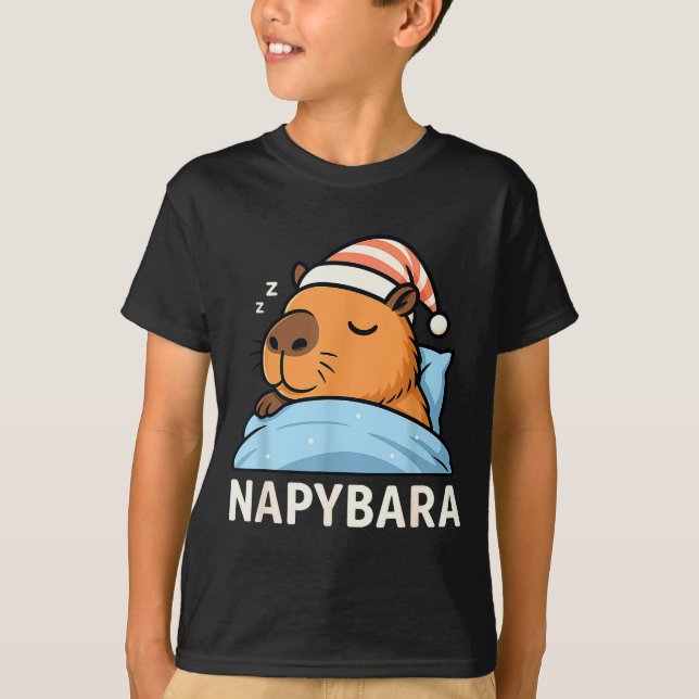 Sleeng Capybara Napybara Sleepshirt Pajamas Boys G T-Shirt