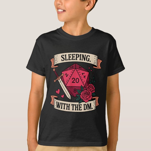 Sleeng. Mit dem DM. Lustiges Design  T-Shirt (Vorderseite)