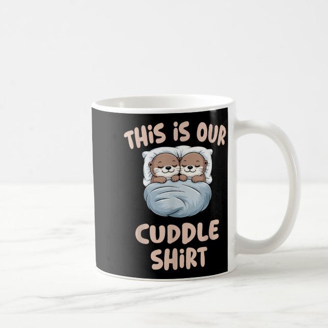 Sleeng Otter Couple This Is Our Cuddle  Kaffeetasse (Rechts)