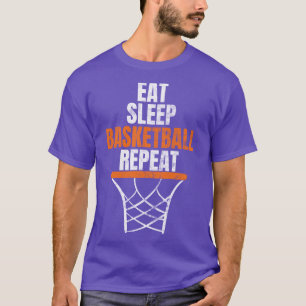 Sleep Basketball Basketball wiederholen Basketball T-Shirt