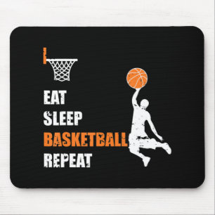 Sleep Basketball Wiederholen Basketball Boys und G Mousepad