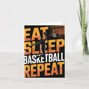 Sleep Basketball wiederholen, Spieler, Jungen, Mäd Karte