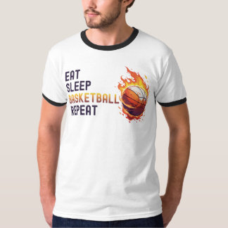 Sleep Basketball wiederholen T-Shirt