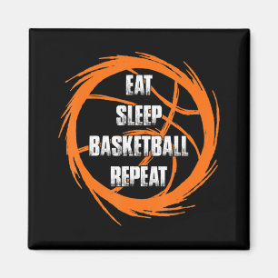 Sleep Basketball wiederholen Team Spielertrainer Magnet