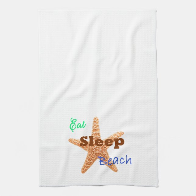 Sleep Beach essen - Küchentücher (Vertikal)