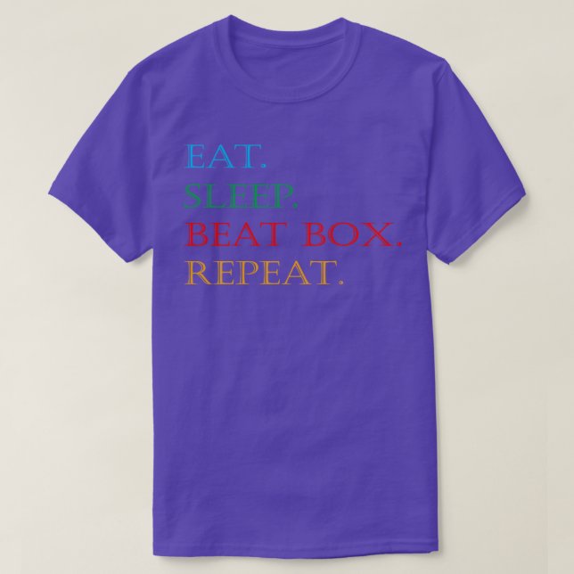 Sleep Beatbox Eat Repeat1 T-Shirt (Design vorne)