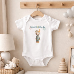 Sleep Big Little Star Niedlich Mond und Sterne Baby Strampler