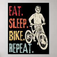 Sleep Bike Wiederholung Retro Bike Mountain Biker
