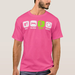 Sleep Bmx wiederholen Fahrrad Funny Motocross esse T-Shirt