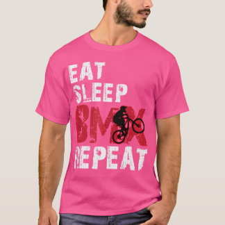 Sleep Bmx wiederholen T-Shirt