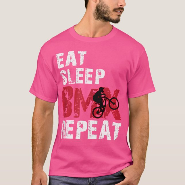 Sleep Bmx wiederholen T-Shirt (Vorderseite)