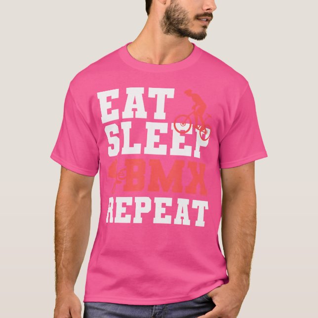 Sleep Bmx wiederholen T-Shirt (Vorderseite)