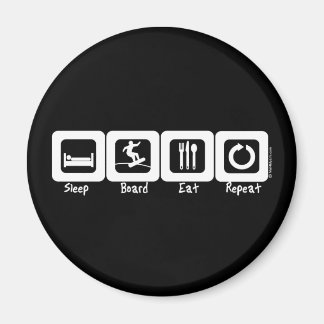 Sleep Board essen Wiederholung Magnet