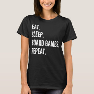 Sleep-Board-Spiele wiederholen Lieblings-Hobby T-Shirt