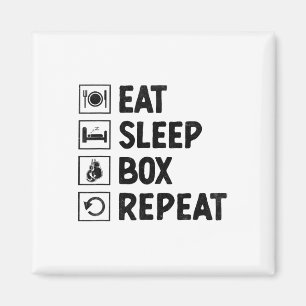 Sleep Box Wiederholen Boxer Sport Stärke Athlete Magnet