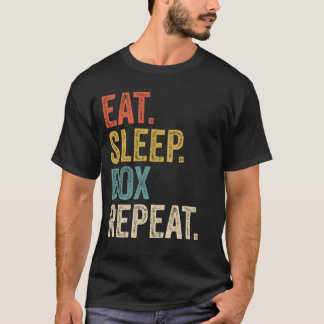 Sleep Box Wiederholen Funny Boxing T-Shirt
