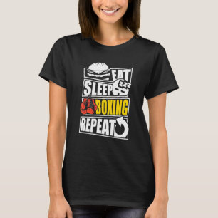 Sleep Boxing Wiederholen Spieler oder Trainer T-Shirt