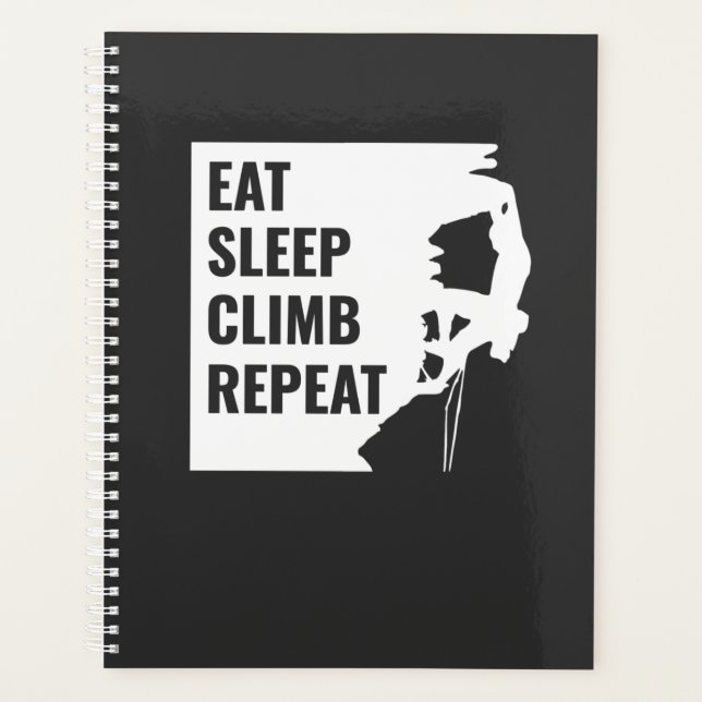 Sleep Climb essen Wiederholung Planer (Vorderseite)