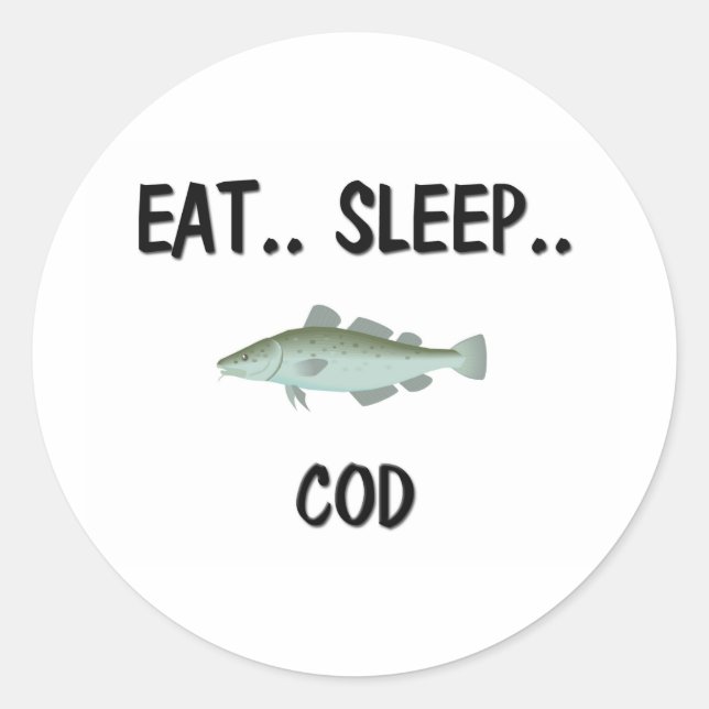 Sleep COD essen Runder Aufkleber (Vorderseite)