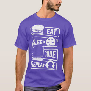 Sleep Code wiederholen Computerprogrammer CLI 1 T-Shirt